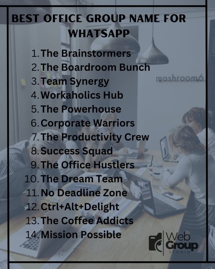 Best Office Group Name For Whatsapp