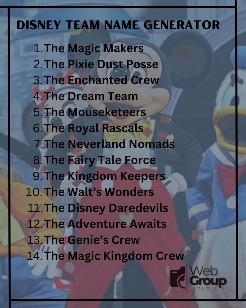 Disney Team Name Generator